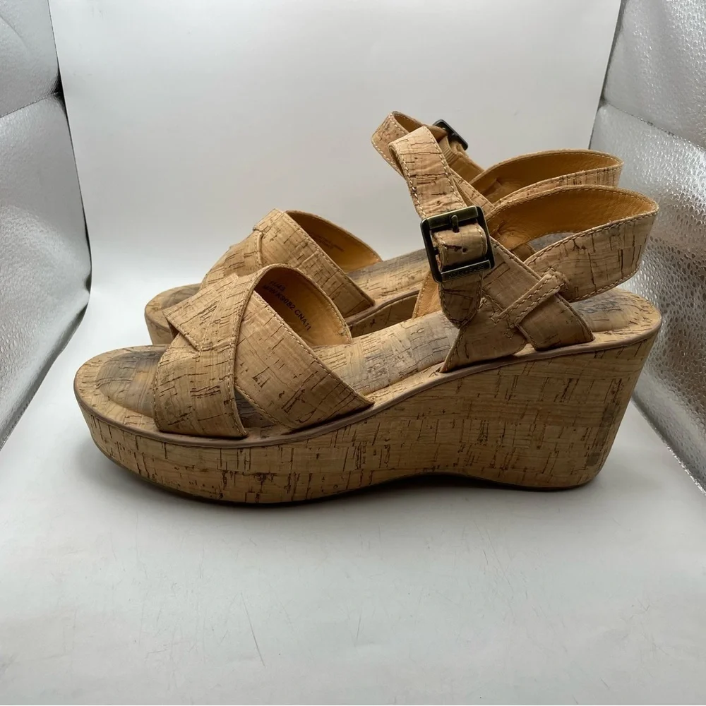 Kork-Ease Cork platform Wedge Sandals size 11